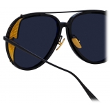 Linda Farrow - Maverick Aviator Sunglasses in Nickel - LFL1358C1SUN - Linda Farrow Eyewear