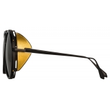 Linda Farrow - Maverick Aviator Sunglasses in Nickel (Men’s) - LFL1358C1SUN - Linda Farrow Eyewear