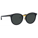 Linda Farrow - Morgan Oval Sunglasses in Black - LFL1366C1SUN - Linda Farrow Eyewear