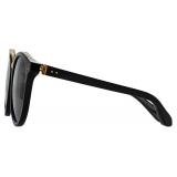 Linda Farrow - Morgan Oval Sunglasses in Black - LFL1366C1SUN - Linda Farrow Eyewear