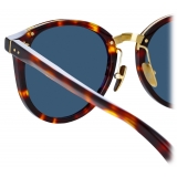 Linda Farrow - Morgan Oval Sunglasses in Tortoiseshell - LFL1366C2SUN - Linda Farrow Eyewear