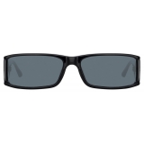 Linda Farrow - Mya Rectangular Sunglasses in Black - LFL1274C1SUN - Linda Farrow Eyewear