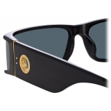 Linda Farrow - Mya Rectangular Sunglasses in Black - LFL1274C1SUN - Linda Farrow Eyewear