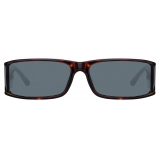 Linda Farrow - Mya Rectangular Sunglasses in Tortoiseshell - LFL1274C2SUN - Linda Farrow Eyewear