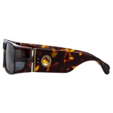 Linda Farrow - Mya Rectangular Sunglasses in Tortoiseshell - LFL1274C2SUN - Linda Farrow Eyewear