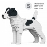 Jekca - Jack Russell Terrier 01S-M02 - Lego - Sculpture - Construction - 4D - Brick Animals - Toys
