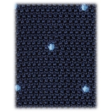 Viola Milano - Polka Dot Knitted Silk Tie - Navy/Sea - Handmade in Italy - Luxury Exclusive Collection