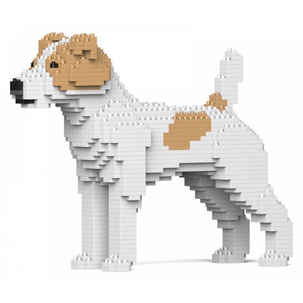 Jekca - Jack Russell Terrier 01S-M03 - Lego - Sculpture - Construction - 4D - Brick Animals - Toys