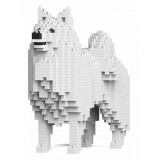 Jekca - Japanese Spitz 01S - Lego - Scultura - Costruzione - 4D - Animali di Mattoncini - Toys