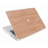 Woodcessories - Ciliegio / MacBook Skin Cover - MacBook 13 Pro Touchbar - Eco Skin - Logo Ascia - Cover MacBook in Legno