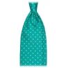 Viola Milano - Polka Dot Selftipped Silk Tie - Lime Mix - Handmade in Italy - Luxury Exclusive Collection