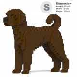 Jekca - Labradoodle 01S-M03 - Lego - Sculpture - Construction - 4D - Brick Animals - Toys