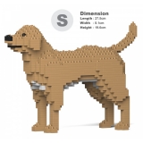 Jekca - Labrador Retriever 01S-M04 - Lego - Sculpture - Construction - 4D - Brick Animals - Toys