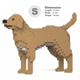 Jekca - Labrador Retriever 01S-M04 - Lego - Scultura - Costruzione - 4D - Animali di Mattoncini - Toys
