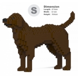 Jekca - Labrador Retriever 01S-M05 - Lego - Sculpture - Construction - 4D - Brick Animals - Toys