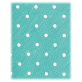 Viola Milano - Polka Dot Untipped Linen Tie - Mint - Handmade in Italy - Luxury Exclusive Collection