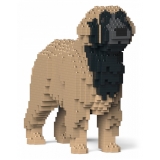 Jekca - Leonberger 01S-M02 - Lego - Sculpture - Construction - 4D - Brick Animals - Toys