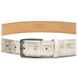 Avvenice - Astrea - Cintura in Coccodrillo - Himalaya - Handmade in Italy - Exclusive Luxury Collection
