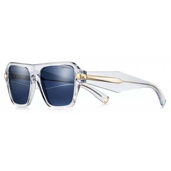 Tiffany & Co. - Square Sunglasses - Clear Dark Blue - Tiffany Sunglasses Collection - Tiffany & Co. Eyewear