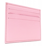 Avvenice - Premium Leather Credit Card Holder - Pink Fuchsia - Handmade in Italy - Exclusive Luxury Collection