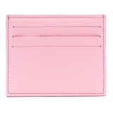 Avvenice - Premium Leather Credit Card Holder - Pink Fuchsia - Handmade in Italy - Exclusive Luxury Collection