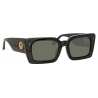 Linda Farrow - Nieve Rectangular Sunglasses in Black - LFL1297C1SUN - Linda Farrow Eyewear