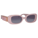 Linda Farrow - LF x Nima Benati The Lola Sunglasses in Pink Gemstone - LFL1117C12SUN - Linda Farrow Eyewear