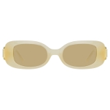 Linda Farrow - LF x Nima Benati The Lola Sunglasses in Yellow Gemstone - LFL1117C10SUN - Linda Farrow Eyewear