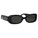 Linda Farrow - LF x Nima Benati The Lola Sunglasses in Black Gemstone - LFL1117C1SUN - Linda Farrow Eyewear