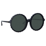 Linda Farrow - Occhiali da Sole Nova Rotondi in Nero - LFL1354C1SUN - Linda Farrow Eyewear