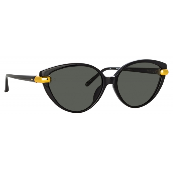 Linda Farrow - Occhiali da Sole Palm Cat Eye in Nero - LFL1211C1SUN - Linda Farrow Eyewear