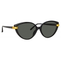 Linda Farrow - Occhiali da Sole Palm Cat Eye in Nero - LFL1211C1SUN - Linda Farrow Eyewear