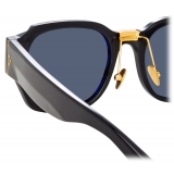 Linda Farrow - Ramon Rectangular Sunglasses in Black - LFL1270C1SUN - Linda Farrow Eyewear