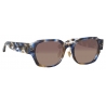 Linda Farrow - Ramon Rectangular Sunglasses in Blue Tortoiseshell - LFL1270C3SUN - Linda Farrow Eyewear
