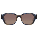 Linda Farrow - Occhiali da Sole Ramon Rettangolare in Tartaruga Blu - LFL1270C3SUN - Linda Farrow Eyewear