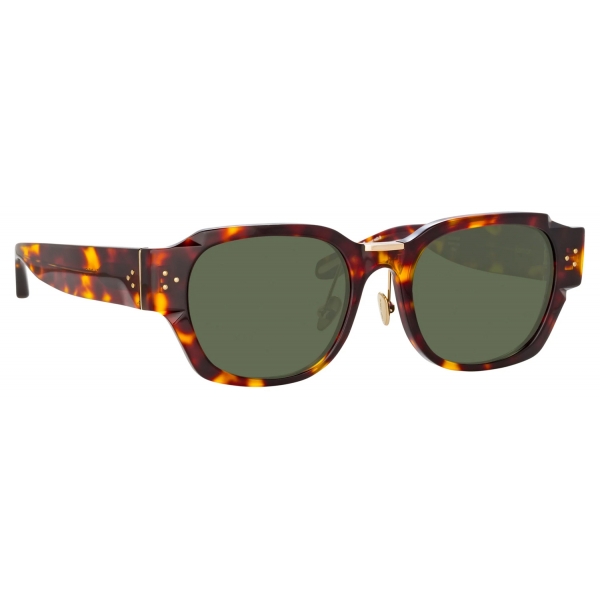 Linda Farrow - Ramon Rectangular Sunglasses in Tortoiseshell - LFL1270C2SUN - Linda Farrow Eyewear