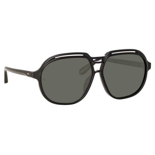 Linda Farrow - Raphael Aviator Sunglasses in Black - LFL1294C1SUN - Linda Farrow Eyewear