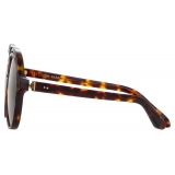 Linda Farrow - Raphael Aviator Sunglasses in Tortoiseshell - LFL1294C2SUN - Linda Farrow Eyewear