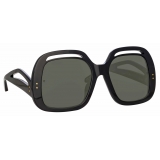 Linda Farrow - Renata Oversized Sunglasses in Black - LFL1126C1SUN - Linda Farrow Eyewear