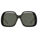 Linda Farrow - Renata Oversized Sunglasses in Black - LFL1126C1SUN - Linda Farrow Eyewear