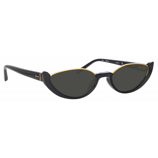 Linda Farrow - Occhiali da Sole Robyn Cat Eye in Nero - LFL1169C1SUN - Linda Farrow Eyewear