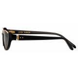 Linda Farrow - Occhiali da Sole Robyn Cat Eye in Nero - LFL1169C1SUN - Linda Farrow Eyewear