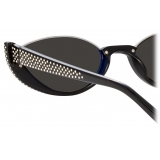 Linda Farrow - Robyn Cat Eye Sunglasses in Black Crystal - LFL1169C8SUN - Linda Farrow Eyewear