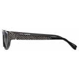 Linda Farrow - Robyn Cat Eye Sunglasses in Black Crystal - LFL1169C8SUN - Linda Farrow Eyewear