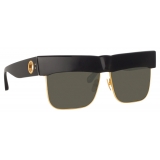 Linda Farrow - Rosalie Oversized Sunglasses in Black - LFL1284C1SUN - Linda Farrow Eyewear