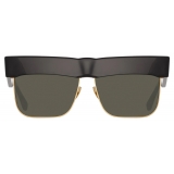 Linda Farrow - Rosalie Oversized Sunglasses in Black - LFL1284C1SUN - Linda Farrow Eyewear