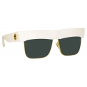 Linda Farrow - Occhiali da Sole Rosalie Oversized in Crema - LFL1284C3SUN - Linda Farrow Eyewear