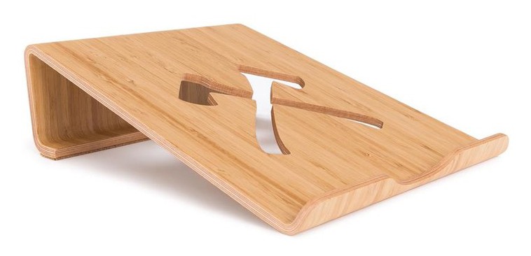 Supporto monitor Woodcessories - Base per monitor in legno EcoLift