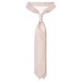 Viola Milano - Prince of Wales Selftipped Italian Silk Tie - Pink - Handmade in Italy - Luxury Exclusive Collection