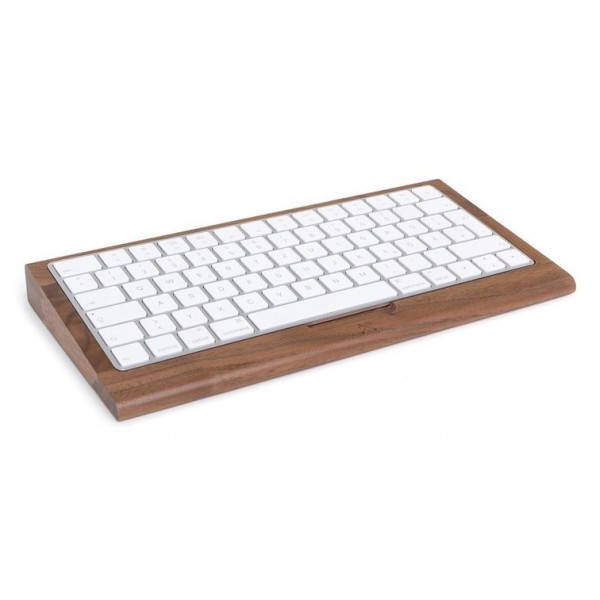 Woodcessories - Noce / Vassoio Tastiera Apple - Apple Keyboard 2 - Eco Tray -  Supporto Tastiera Apple in Legno
